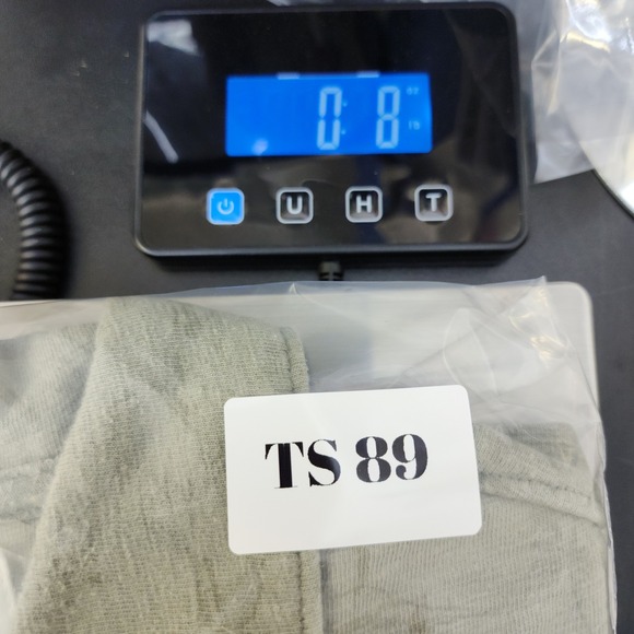 American Eagle Mens Large Green Tropical Palm Tree Short Sleeve Button - Picture 10 of 10